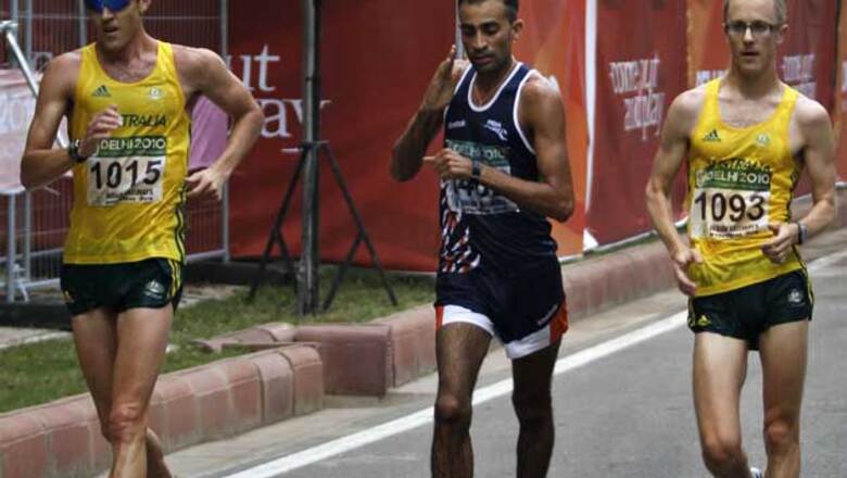 Race walkers flop, high jumper Roy advances