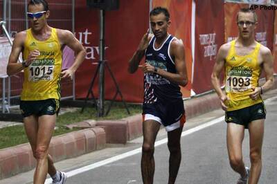 Race walkers flop, high jumper Roy advances