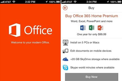 Microsoft Office makes its iPhone debut; no iPad, Android versions yet