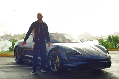 Hollywood Star Will Smith Surprises Lyft Customers With a Drive in Porsche Taycan Electric Vehicle