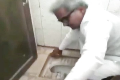 BJP MP Cleans up Clogged Toilet at Village Primary School, Video Goes Viral