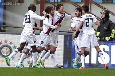 Inter Milan held to 1-1 draw by Cagliari in Serie A