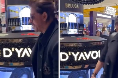 Shah Rukh Khan Runs Into Son Aryan’s Clothing Brand Ad At Mumbai Airport