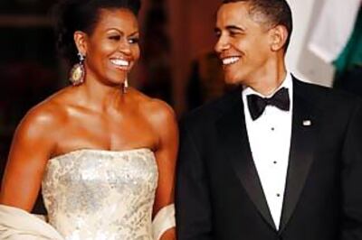 Michelle Obama's dinner gown, made in India by an Indian