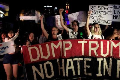 More Anti-Trump Protests in New York, Miami, Los Angeles