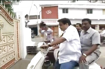 Nitin Gadkari violates law, rides scooter without helmet: Digvijaya Singh