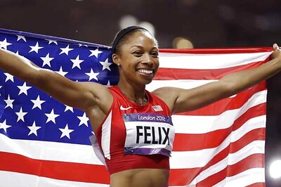 Allyson Felix of US wins Olympic 200 meters