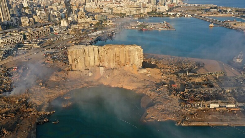 Month after Massive Blast, Fire Erupts in Beirut Port Area