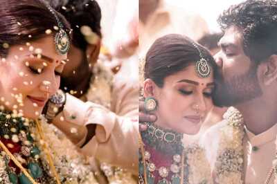Nayanthara-Vignesh Shivan First Wedding Pic Out: Bride Looks Gorgeous In Red While Groom Gives Her A Kiss