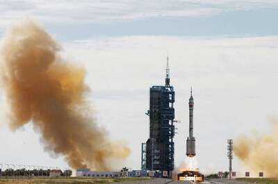 Rocket Blasts Off Carrying First Chinese Crew to New Space Station in Country's Longest Mission to Date