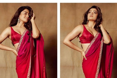 Rashmika Mandanna Is Elegance With Grace In a Pink Saree and Pictures Will Melt Your Heart