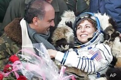 Space tourist and crew return to Earth