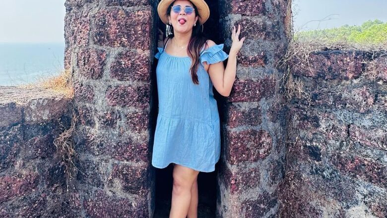 Anasuya Bharadwaj Slays Her Sunkissed Vacay Look In Blue Ruffle Mini Dress