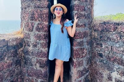 Anasuya Bharadwaj Slays Her Sunkissed Vacay Look In Blue Ruffle Mini Dress