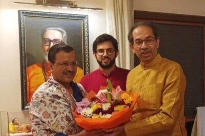 'Everything Was Stolen from Him': Kejriwal, Mann Meet Uddhav Thackeray in Mumbai After EC's Sena Order