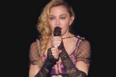 Madonna cries onstage as she pays tribute to Paris victims
