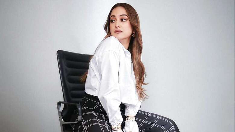 Sonakshi Sinha is Giving Weekend Goals in High-Waisted Trousers and Crop Shirt