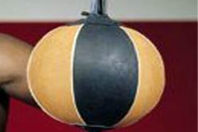 Punching bag bosses available on hire!