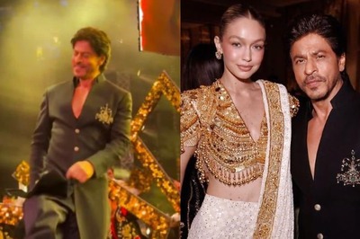 Aryan Smiles Adorably as Dad SRK Grooves to Jhoome Jo Pathaan; Gigi Hadid Has Priceless Reaction