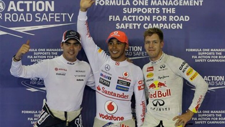 Hamilton takes pole in Singapore GP
