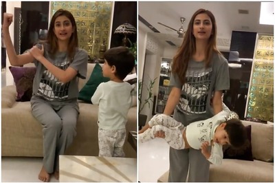 Shweta Tiwari's Daughter Palak Uses Baby Brother as Weight to Work Her Biceps and Back