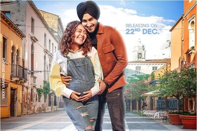 Neha Kakkar's Baby Bump Pic is Actually from Poster of New Song 'Khyaal Rakhya Kar' with Husband Rohanpreet