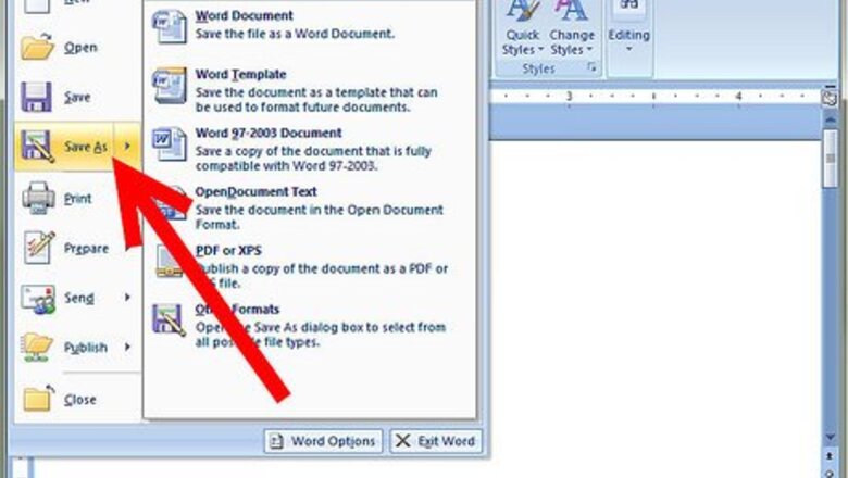 How to Save a Document in a Windows Based System