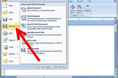 How to Save a Document in a Windows Based System