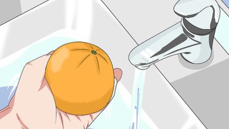How to Bake a Cake Inside a Hollowed Orange over a Campfire