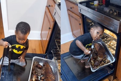 Man Catches Toddler's Sneaky Meat Heist On Camera. His Reaction Is Too Cute