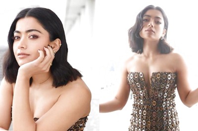 Sexy! Rashmika Mandanna Flaunts Her Curves In A Strapless Sequin Maxi Dress