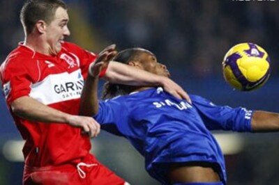 Chelsea beat Middlesbrough, moves to 2nd position