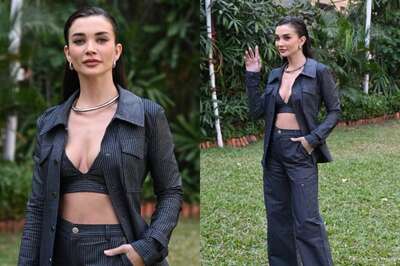 Sexy! Amy Jackson Turns Up The Heat In Black Bralette For Crakk Promotions; See Hot Photos