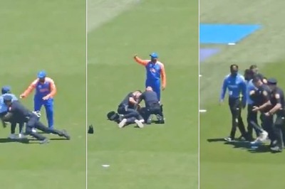 Rohit Sharma Seeks Help for Pitch Invader Who Gets Handcuffed by New York Police During IND vs BAN Warm-up: WATCH