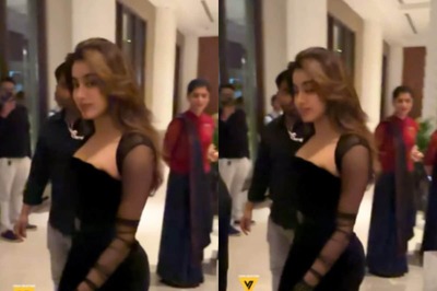 Sexy! Janhvi Kapoor Flaunts Curves In A Netted Black Body Hugging Gown; Watch Hot Video