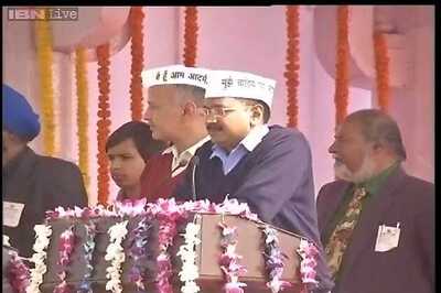 Arvind Kejriwal sworn in as Delhi CM: As it happened