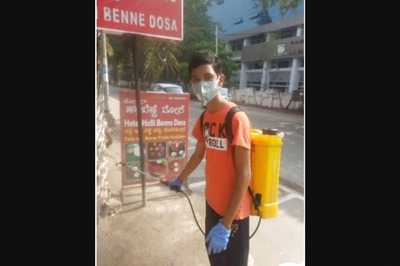This Karnataka Teenager Sanitises Stretches of His City Every Morning Before Attending Online Classes
