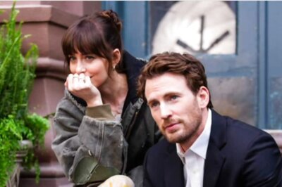 Chris Evans And Dakota Johnson's Chemistry Is Impeccable In Materialists' BTS Pics