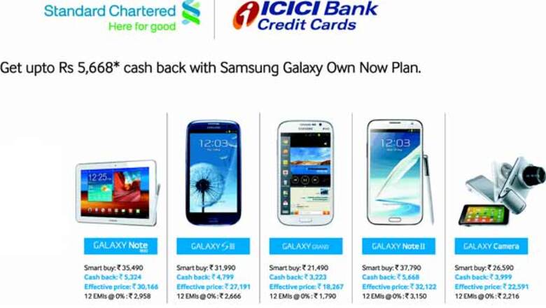 Samsung offers 15 per cent cashback on five Galaxy devices