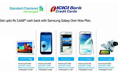 Samsung offers 15 per cent cashback on five Galaxy devices
