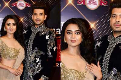 Karan Kundrra-Tejasswi Prakash Make Stylish Appearance At An Award Show, Fans Call Them 'Royal Couple'