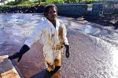 Sea life around Mauritius dying as Japanese tanker oil spill spreads