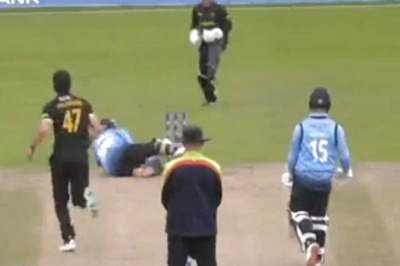 WATCH: Prithvi Shaw Debut For Northamptonshire Ends in Bizarre Hit Wicket Dismissal