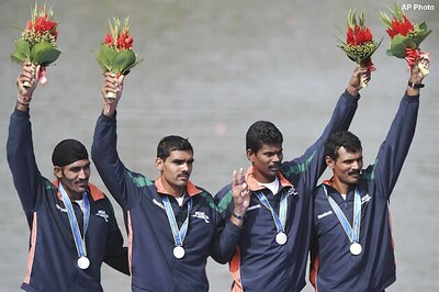 Indian rowers nestle at the Rowing Village
